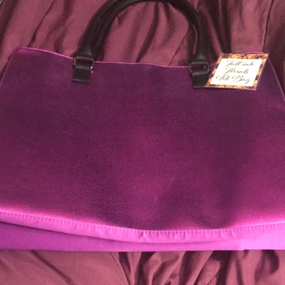 Large purple tote
